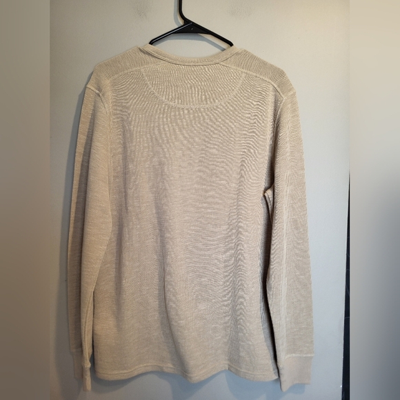 Banana Republic Beige Henley Shirt, Size Small - Picture 3 of 6
